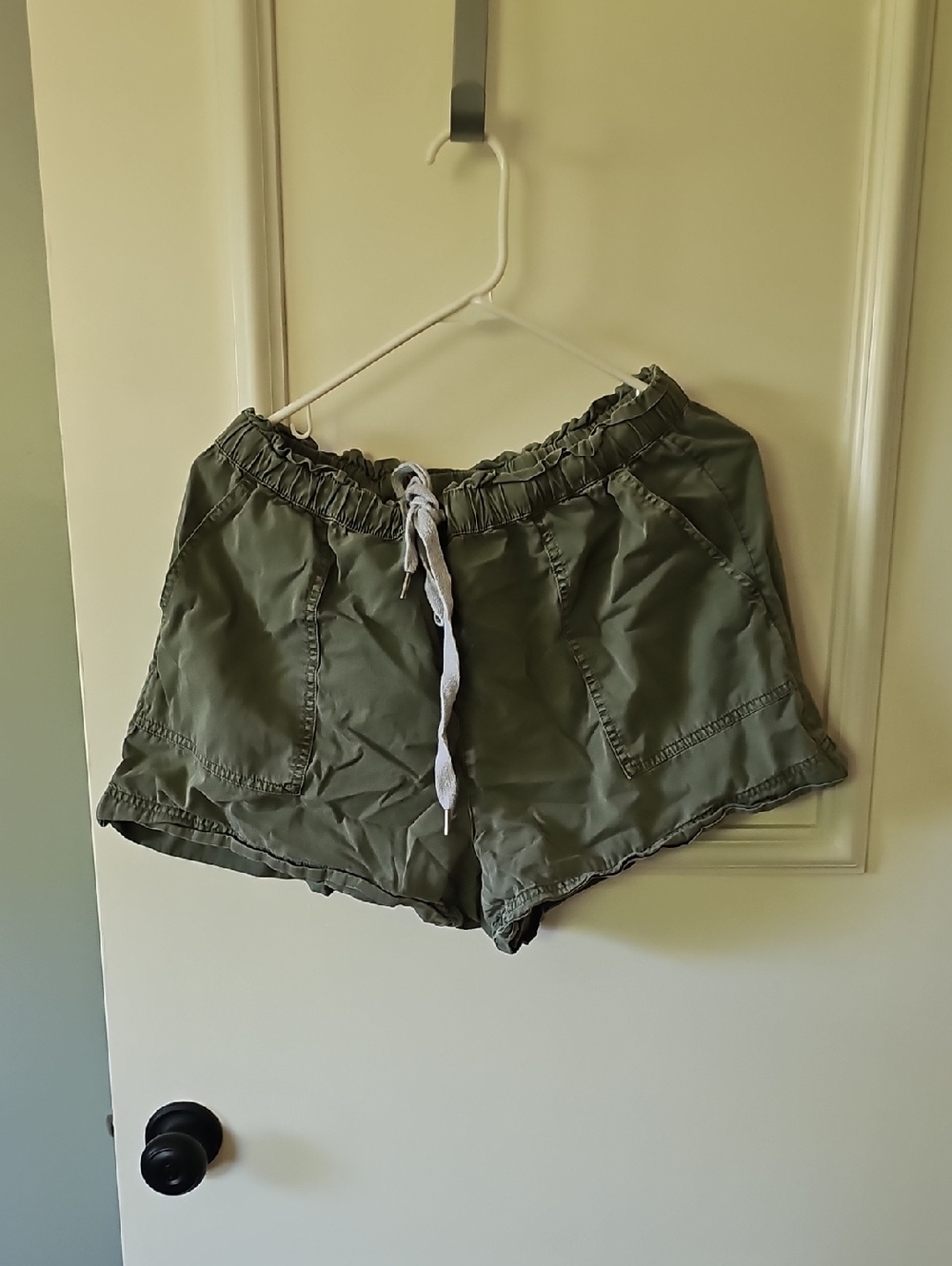 aerie Olive Green Drawstring Athletic Shorts